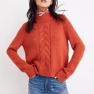 Madewell Bayfront Red Turtleneck Sweater Size XL